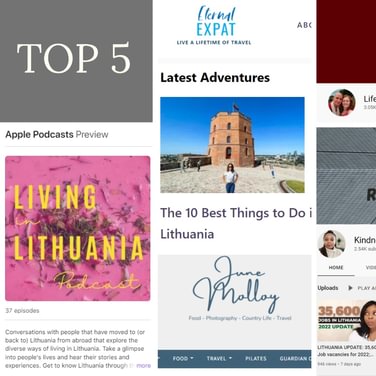 Top 5 blogs and podcasts produced by foreigners in Lithuania to follow