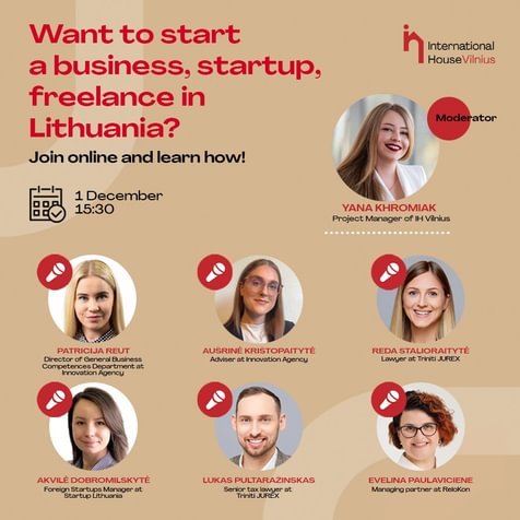 Want to start a business, startup, freelance in Lithuania? Join and learn HOW! 